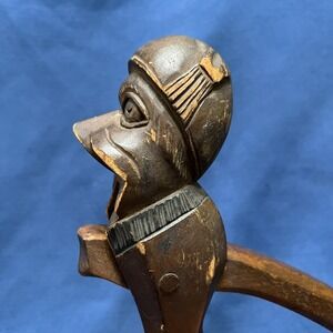 German Black Forest Nutcracker Hand Carved Wood Vintage 9"